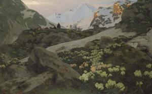 kandauroff Anton Ivanovitch,Caucasian mountain landscape. 1899.,1899,Galerie Koller 2007-09-17
