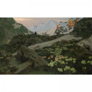 KANDAUROW Ivanovich Anton 1863-1920,mountain view,1899,Sotheby's GB 2006-05-31