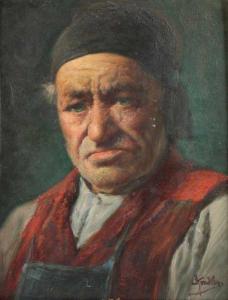 KANDLER Ludwig 1856-1927,Bildnis eines alten Bauern,Von Zengen DE 2018-11-30