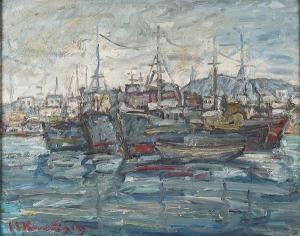 KANDYLIS Michalis 1909,ships in drapetsona, piraeus,Sotheby's GB 2004-05-11