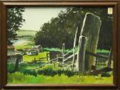 KANE Frank,Farm Scene with Gate Post,20th century,Clars Auction Gallery US 2010-11-06