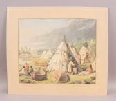 KANE PAUL 1810-1871,Indian encampment on Lake Huron,888auctions CA 2023-08-24