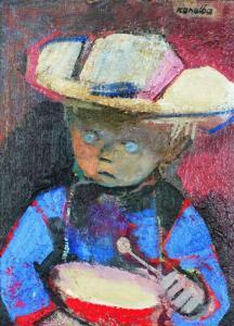 KANELBA Rajmund 1897-1960,Le petit garçon au tambourin,Tajan FR 2014-03-11