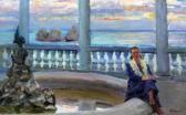 KANNAH Pierre,Woman seated beside a fountain, Ex. Roy Miles,Gorringes GB 2012-09-05