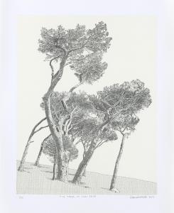 KANNEMEYER Anton 1967,Pine Trees, De Waal Drive,2015,Strauss Co. ZA 2023-11-27
