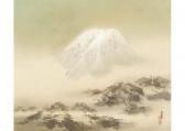KANSETSU HASHIMOTO 1883-1945,Mt. Fuji Morning Fog,Mainichi Auction JP 2017-12-08