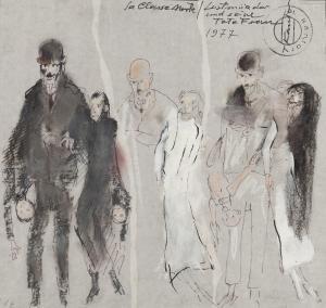 KANTOR Tadeusz 1915-1990,Sketch for "Dead class",1977,Desa Unicum PL 2024-02-08