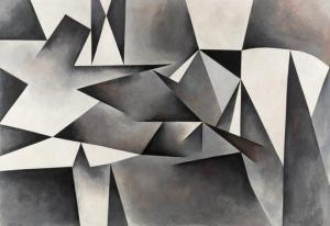 KAPSALIS Thomas 1925,Black, White + Gray,1959,Hindman US 2020-07-28