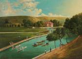 KAPTAN FAHRI 1857-1917,“Boat pleasure on Kagithane”,Alif Art TR 2013-10-06
