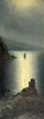 KAPUSTIN Grigorij 1865-1925,Nautical Landscape with a Lighthouse,Tiroche IL 2011-07-02