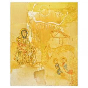 KARAPET HARUTYUNYAN KARÓ 1955,Virgen con Niño y santos,1989,Lamas Bolaño ES 2020-09-21