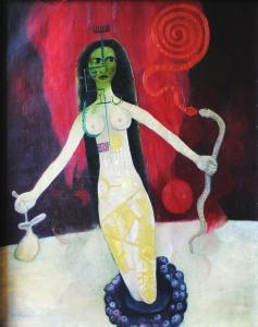 KARASEK ARNOST 1920-1969,Priestess,1959,Vltav CZ 2021-06-17