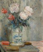 KARBOWSKY Adrien 1855-1945,Bouquet de pivoines,1941,Tajan FR 2010-06-08