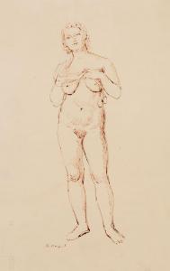 KARFIOL Bernard 1886-1952,Standing Nude,Barridoff Auctions US 2023-11-18