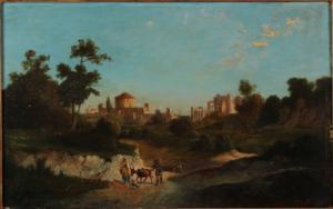 KARGL Franz 1834,Paesaggio laziale,1870,Bertolami Fine Arts IT 2014-06-03