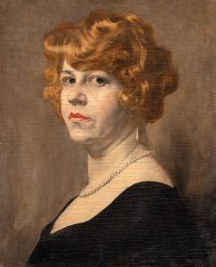 KARLOVSZKY Bertalan 1858-1939,Női portré,Nagyhazi galeria HU 2023-12-12