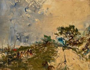 KARNEC Jean Etienne 1865-1934,Bretonische Landschaft,Dobiaschofsky CH 2023-11-08
