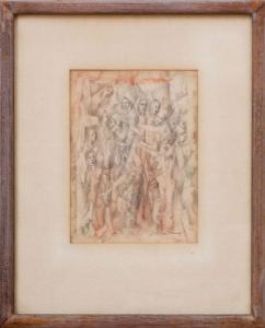 KARNIOL HILDA 1910,UNTITLED (FIGURES),1910,Stair Galleries US 2017-01-25