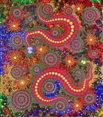 KARNTAWARRA WALANGARI,Walngarri Snake Dreaming,1994,Leonard Joel AU 2013-10-10