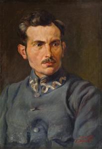 Karol POLITYŃSKI Gustaw,Portrait of second-lieutenant Rudolf Burda,1917,Desa Unicum 2018-10-30