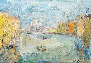 KAROLY Wilhelm 1943-2011,Venice-Canale Grande,Nagyhazi galeria HU 2019-10-01