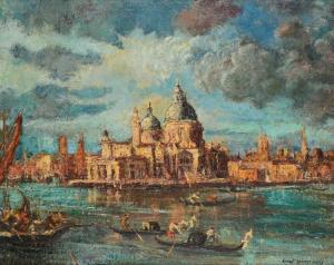 KASAS Ernest 1901,Grand Canal Scene with the Doge's Palace,Burchard US 2014-03-23