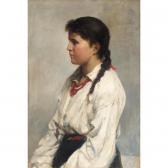 KASATKIN Nikolai Alexeievich 1859-1930,PORTRAIT OF A YOUNG GIRL,1898,Sotheby's GB 2005-12-01