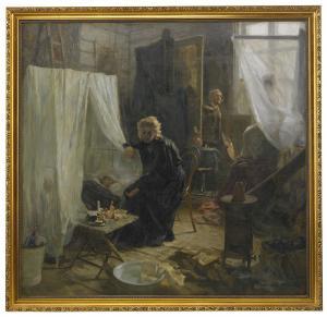 KASATKIN Nikolai Alexeievich 1859-1930,The Quarrel,1900,Stockholms Auktionsverket SE 2009-11-25