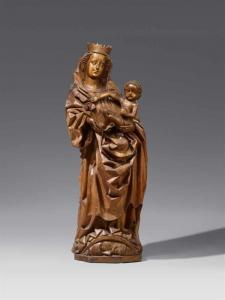 KASCHAUER Jakob 1400-1463,Madonna mit Kind auf der Mondsichel,1440/50,Lempertz DE 2019-11-16