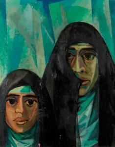 KASHLAN Mahmoud 1929,Femmes syriennes,1974,Millon & Associés FR 2015-09-23