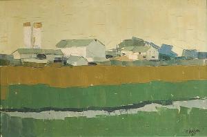 KASIK Clifford 1918-2010,Landscape with Farm,1967,Rachel Davis US 2014-10-25