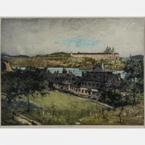 KASIMIR Luigi 1881-1962,Melk on the Danube,Gray's Auctioneers US 2018-11-14