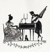 Kaskeline K,Elegantes Paar beim Musizieren,1920,DAWO Auktionen DE 2018-03-07