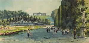 KASPAR Paul 1891-1953,Park of Schönbrunn Palace,1924,im Kinsky Auktionshaus AT 2015-06-16