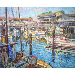 KASPIN Eugene,Harbor Scene,Clars Auction Gallery US 2023-03-17