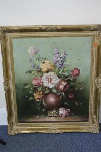 KASSAY KNAPP OSKAR 1914,still life vase of summer flowers,Richard Winterton GB 2017-09-13