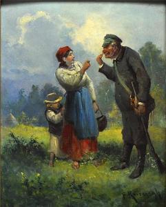 KAST,Jäger und Bauernmagd mit Kind,1894,Reiner Dannenberg DE 2012-06-15