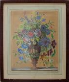 KASTEN Julius Elias,Prunkvolles Blumenstillleben in einer Vase,1852,Reiner Dannenberg 2013-09-13