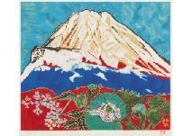 KATAOKA Tamako 1905-2008,Auspicious Mt. Fuji from Gotenba,Mainichi Auction JP 2018-10-20