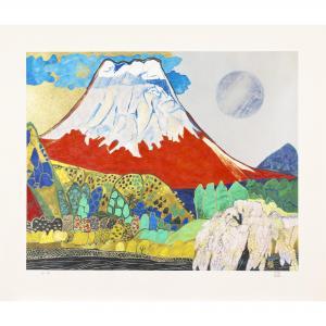 KATAOKA Tamako 1905-2008,BLOOMING AROUND MT. FUJI,2000,New Art Est-Ouest Auctions JP 2023-11-25