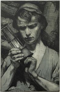 KATELHON Hermann 1884-1940,Portrait of a young miner,1920,Bearnes Hampton & Littlewood GB 2023-01-17