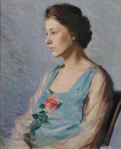 KATHRYN Nason 1892-1976,Portrait of a Seated Woman,1919,Skinner US 2014-05-16
