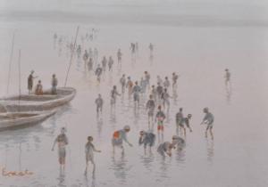 KATO E 1800-1900,Cockle gatherers on the shore,Burstow and Hewett GB 2012-03-28