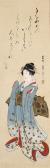 KATSUSHIKA Hokumei 1804-1830,Standing beauty,Christie's GB 2009-03-17