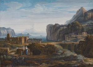 KATZ CARL LUDWIG 1773-1810,Classical Landscape with a View of Ischia,1808,Lempertz DE 2020-05-30