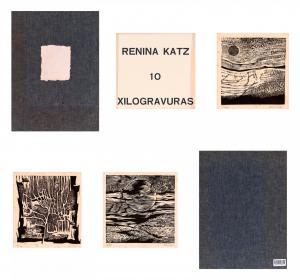 KATZ Renina 1925,Álbum com 10 Xilogravuras,1979,Escritorio de Arte BR 2022-10-04