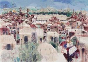 KATZ Shmuel 1926-2010,JERUSALEM,Clark Cierlak Fine Arts US 2019-12-08