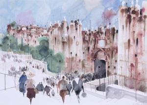 KATZ Shmuel 1926-2010,JERUSALEM (Gate),Clark Cierlak Fine Arts US 2019-12-08