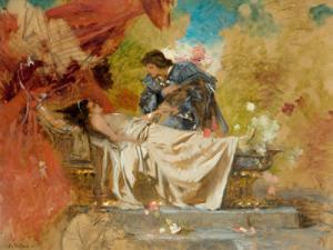 KATZER Anton 1863-1945,Romeo beugt sich über die schlafende Julia,Palais Dorotheum AT 2007-02-15