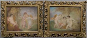 KAUFFMAN Angelica 1741-1807,PAIR OF PUTTI SCENES,1771,Grogan & Co. US 2015-12-06